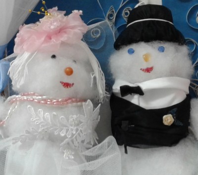 Снеговики Жених и невеста