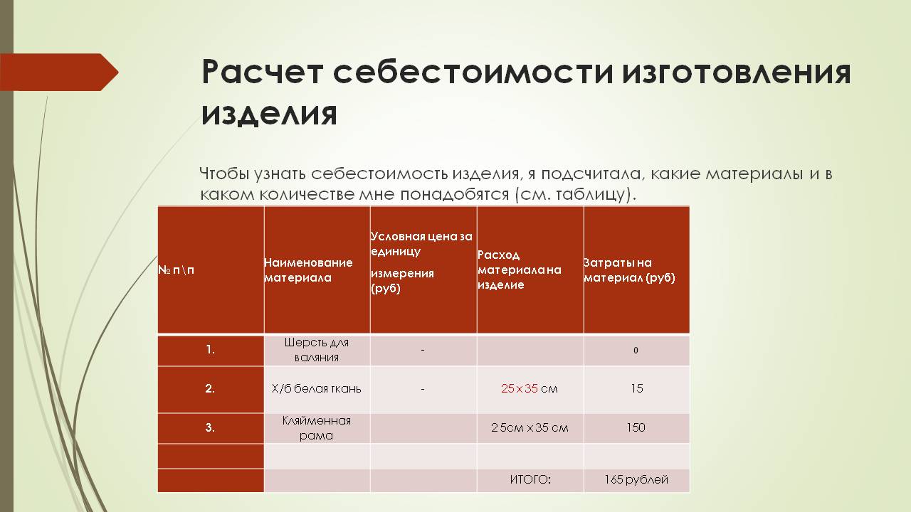 Творческий проект Шерстяная акварель Слайд 16