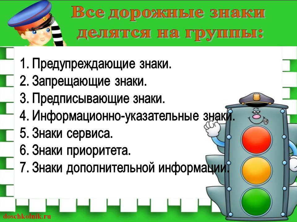 Проект дорожные знаки 3 класс по окружающему миру на тему дорожные