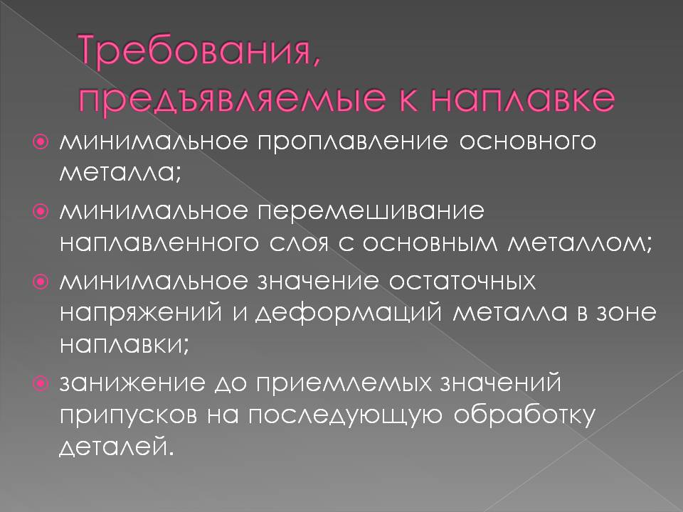 Презентация к уроку на тему Наплавка Слайд 4