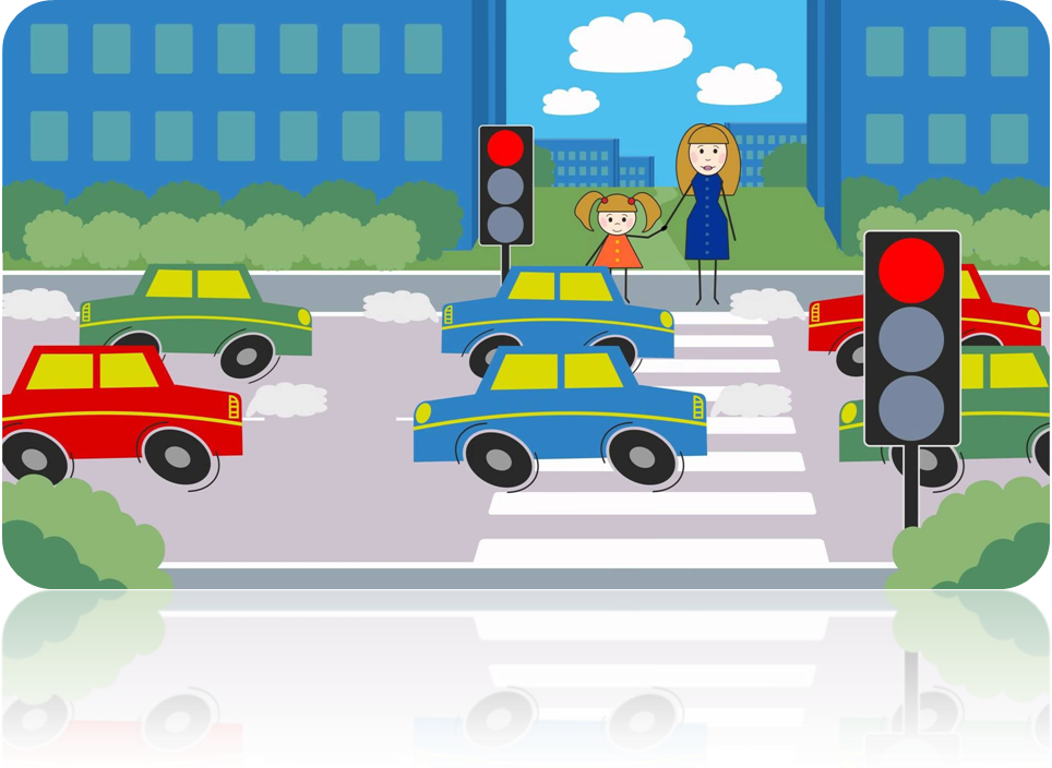 Дорога со светофором для детей. Рисунок по правилам дорожного движения светофор. ПДД для детей. Безопасность дороги рф