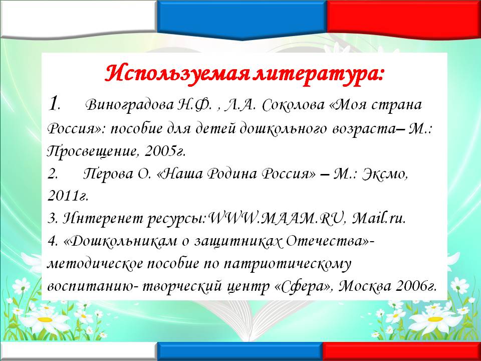 Проект Мое отечество Россия Нравственно-патриотическое воспитание Слайд 21