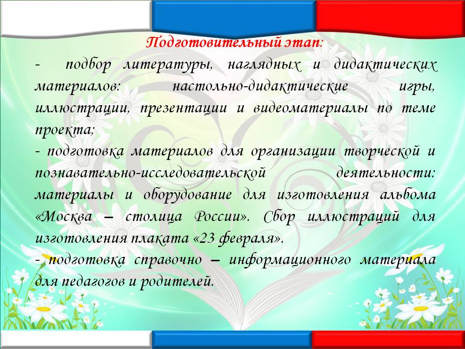 Проект Мое отечество Россия Нравственно-патриотическое воспитание Слайд 8