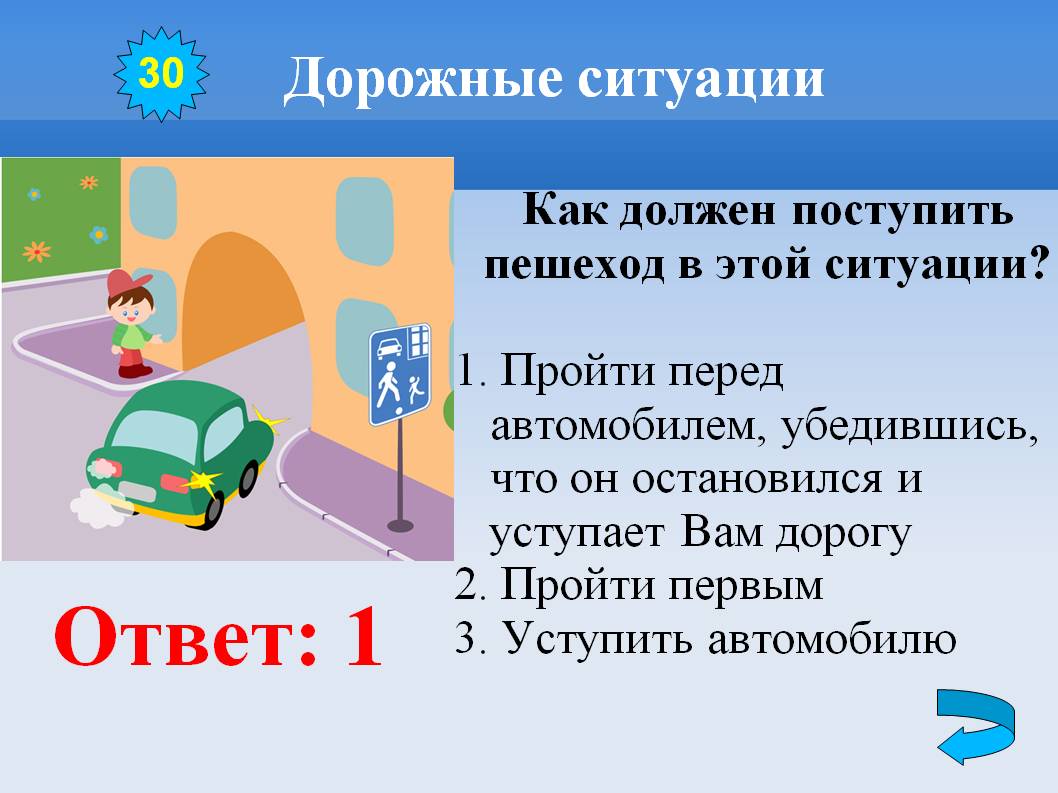 Инструкция посмотрите на картинку проанализируйте ситуацию и определите как должен поступить пешеход