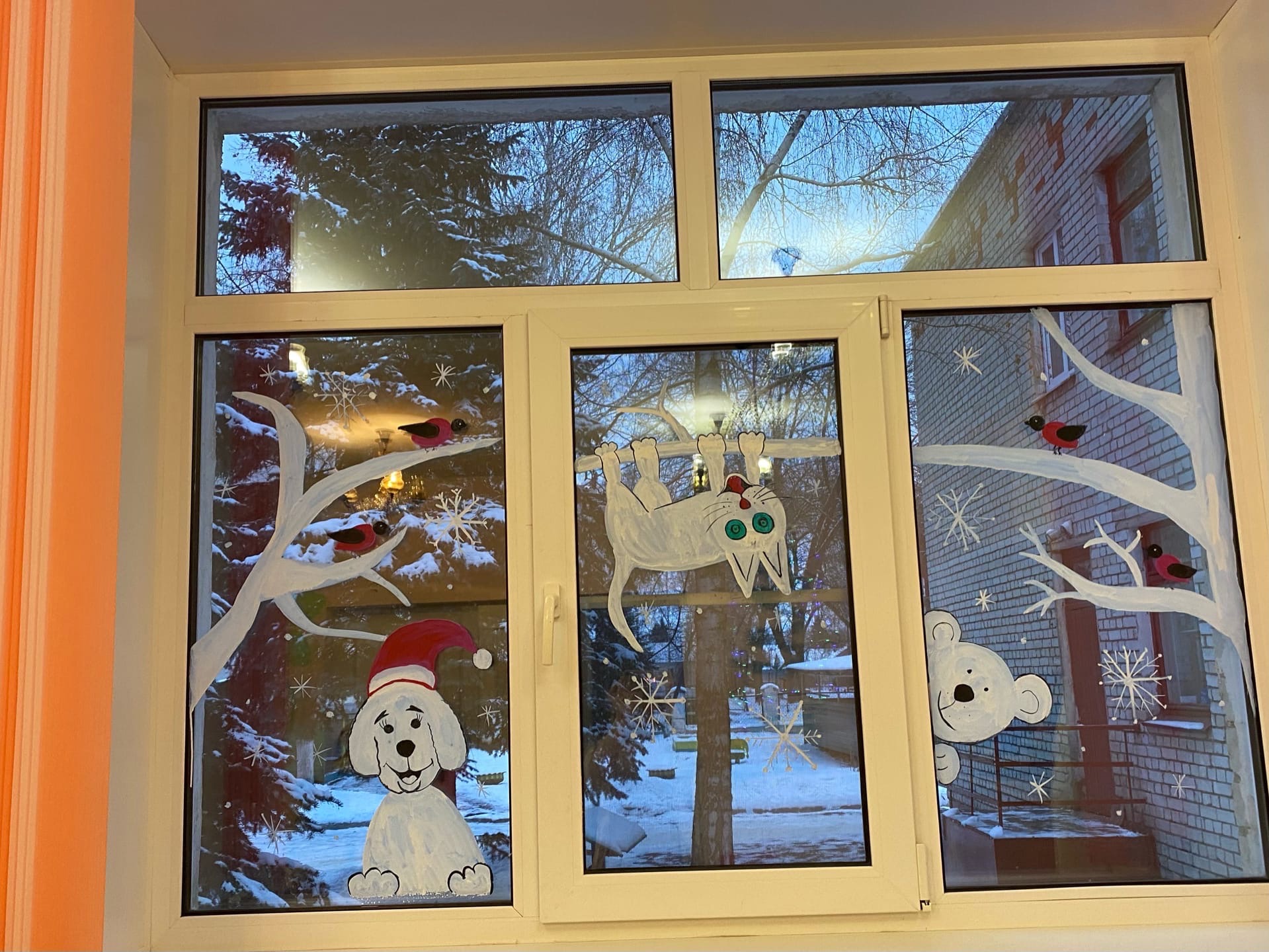 Зимняя фантазия на окнах